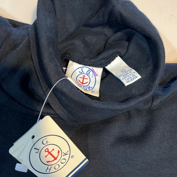 NWT JG Hook black turtle neck XL - Picture 2 of 3